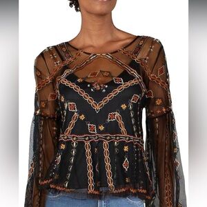 FREE PEOPLE Give a little mesh top